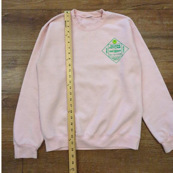 Y2K Cyberdog London Ravers Hotline Women's Small Tech Pastel Pink Swifties - Picture 5 of 6